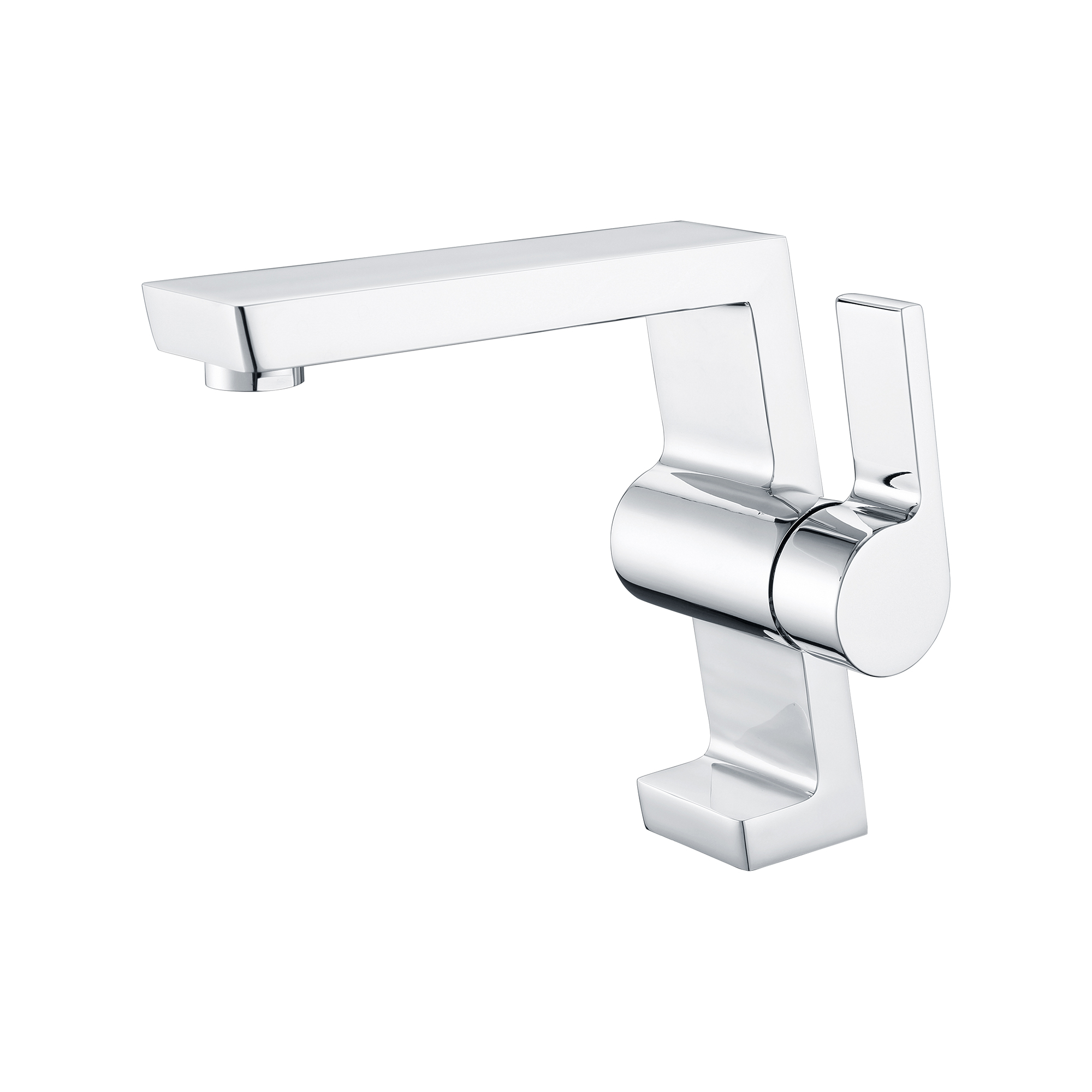 Einzigartiges Design Einhand-Waschtischmischer Chrom-Badarmatur 