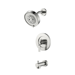 Duscharmatur aus gebürstetem Nickel Einhand-Duscharmaturen