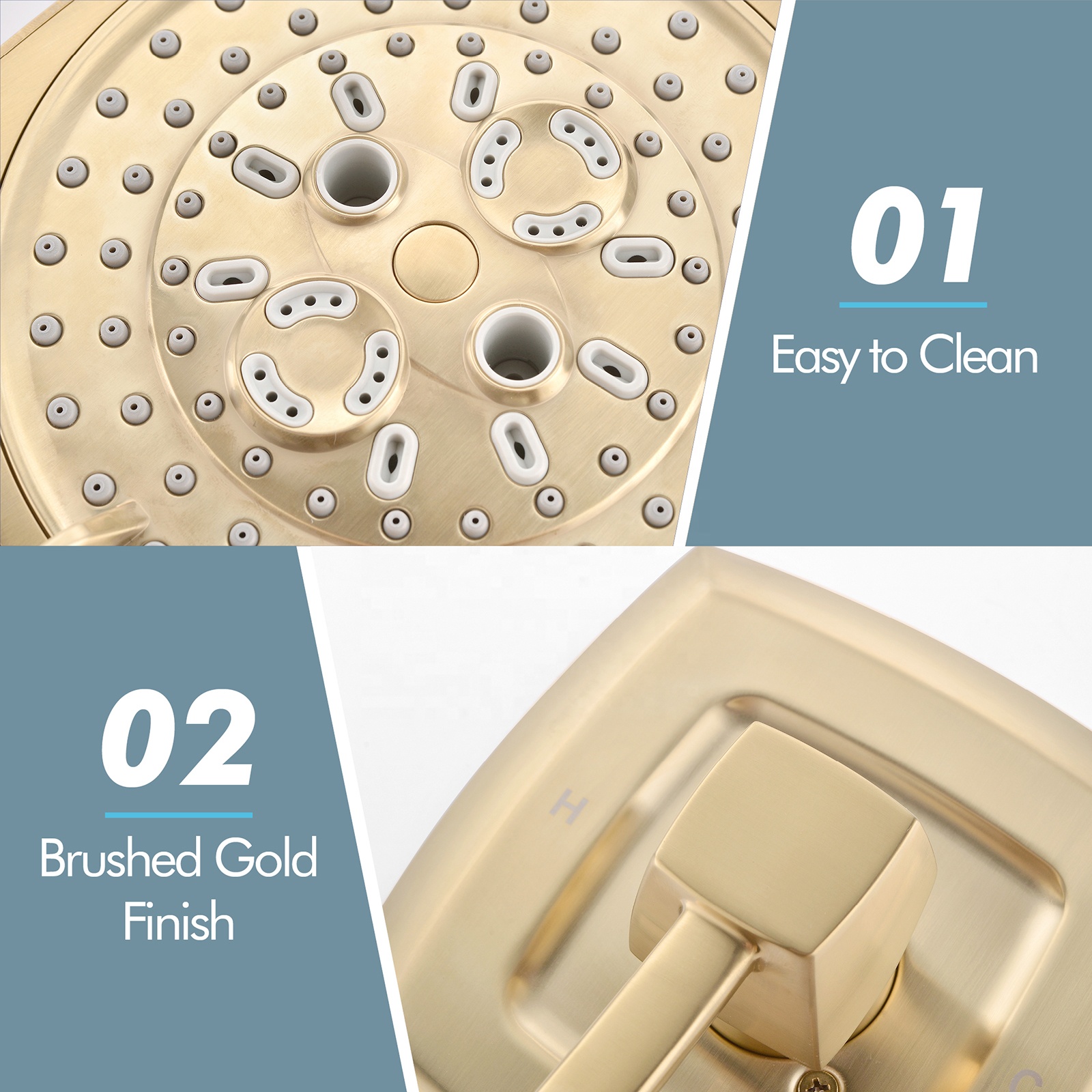 Hersteller Hot Selling Vintage Style Badezimmer Badewanne Dusche Set CUPC Verdeckte Gold Dusche Wasserhahn