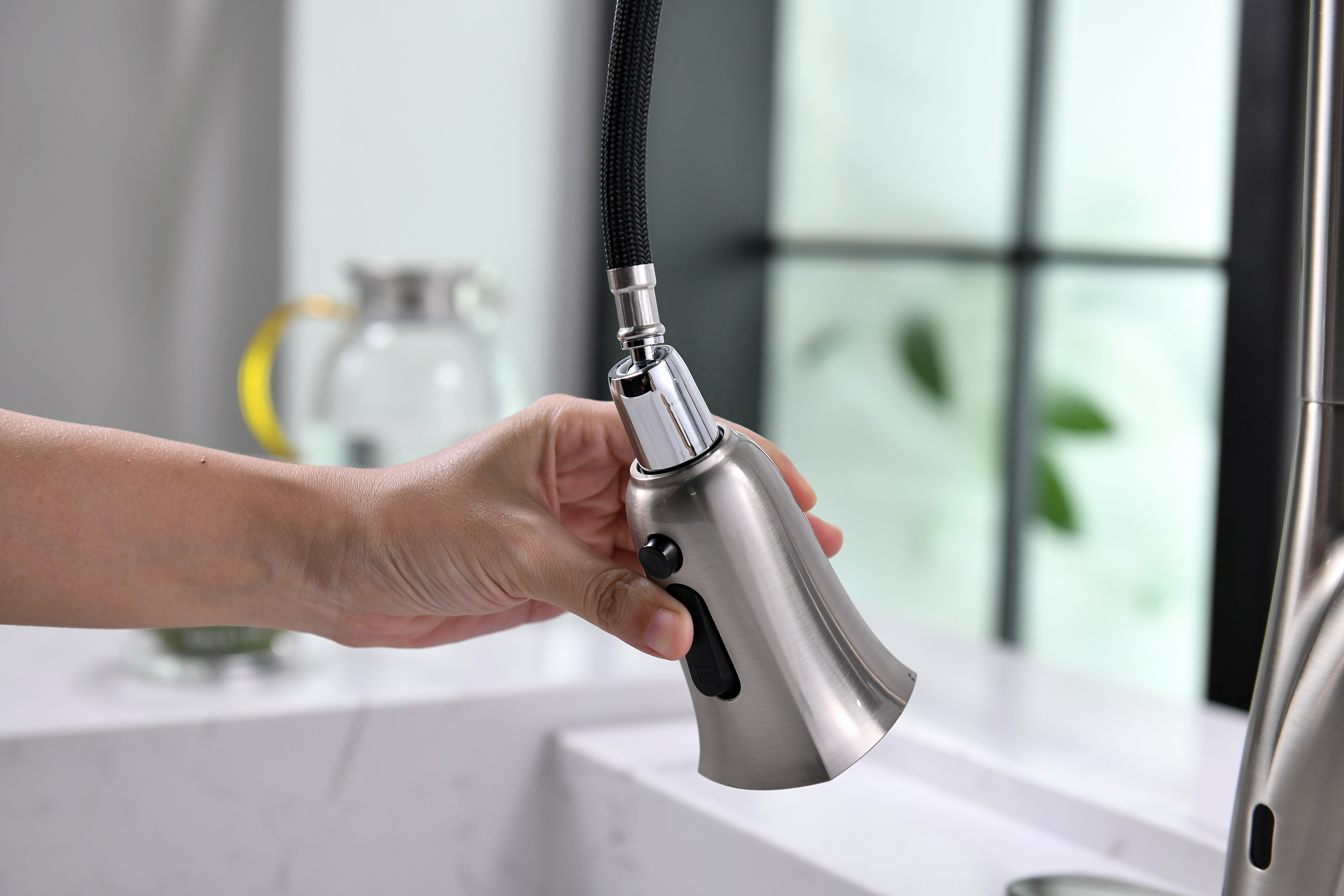 Ausziehbarer Sensor für Küchenarmatur Küchenarmatur Wassersparender automatischer Wasserhahnsensor