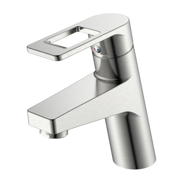 Einhand-Badarmatur Badarmaturen aus gebürstetem Nickel
