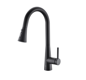 Moderner Wasserhahn Schwarz Smart Küchenarmatur Automatische Küchenarmaturen mit Pull Down Sprayer Schwarz