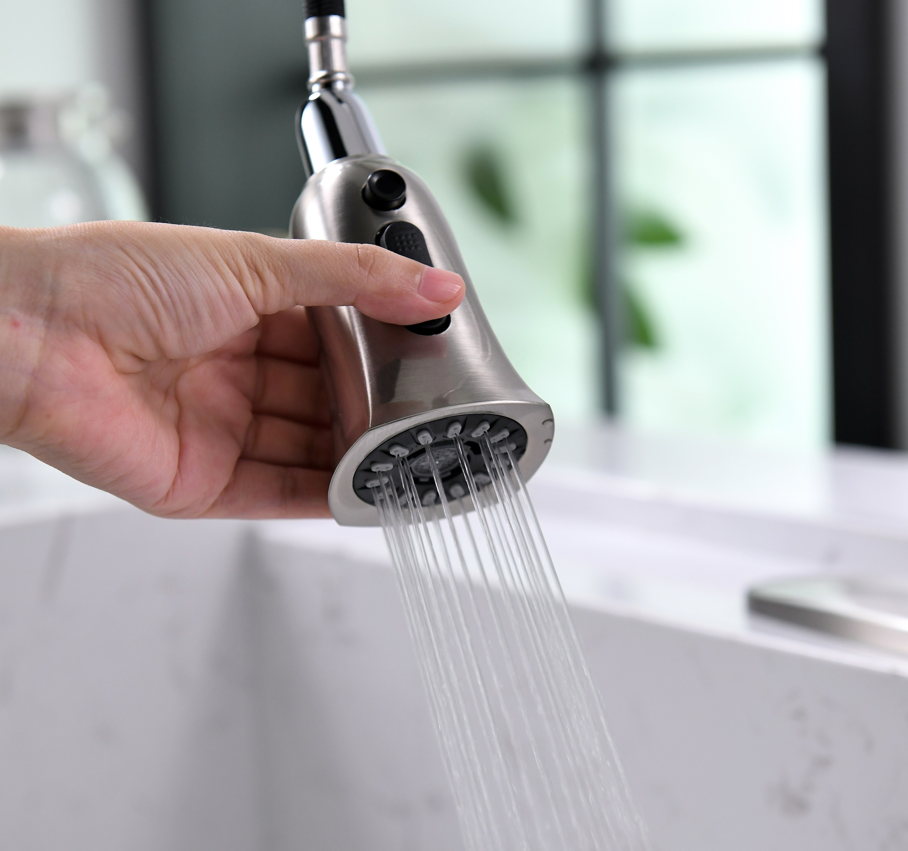 Wasserhahn mit Sensor 360 Grad Smart Touchless Küchenarmatur Wasserhahn Pull Down Smart Touch Küchenarmatur