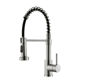 Küchenarmaturen mit Pull-Down-Sprayer Armaturen aus gebürstetem Nickel Küchenarmaturen aus Edelstahl