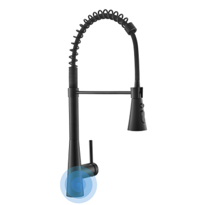 Edelstahl Ausziehbarer berührungsloser Wasserhahn Sensor Küche Wasserfall Wasserhähne Wasserhahn Schwarz Automatischer Wasserhahn