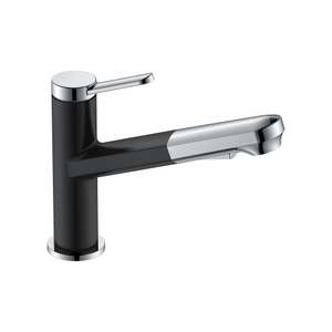 Neues Design Zeitgenössische ausziehbare Chrom-Schwarz-Küchenarmaturen